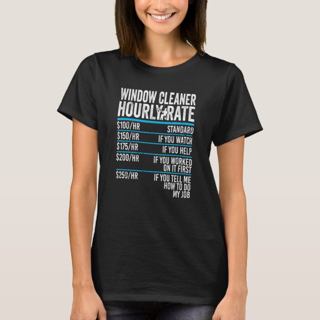 Reinigung des Stundenzeitfensters T-Shirt (Vorderseite)