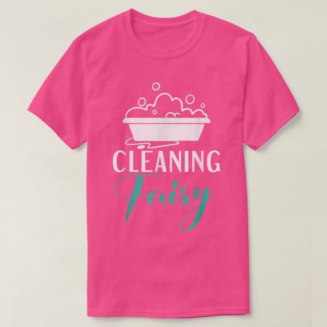 Reinigung Fairy Janitor Custodian T-Shirt (Design vorne)