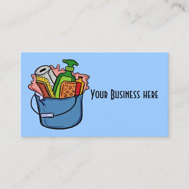 Reinigung individuell anpassbarer Visitenkarten Visitenkarte (Vorderseite)