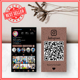 Reinigung Instagram Terracotta Haushaltshilfe QR Visitenkarte