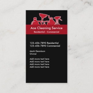 Reinigung-Service Visitenkarten Visitenkarte