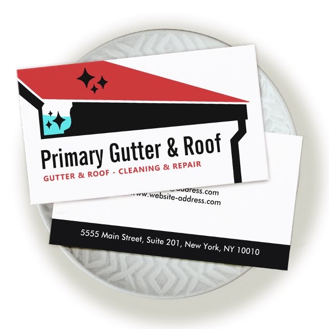 Reinigung und Reparatur von Gutter Visitenkarte (Von Creator hochgeladen)