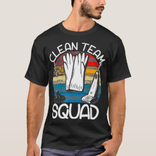 Reinigung Uniform Clean Team Squad Housekeeper Fun T-Shirt