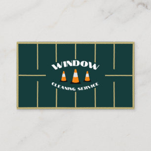 Reinigung von Fenstern - Kommerzielle Dienste Pro Visitenkarte