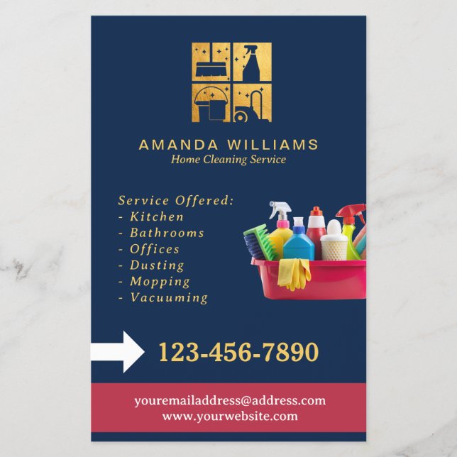 Reinigung von Goldhäusern Flyer (Vorne)