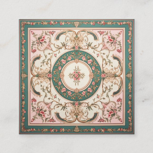 Reinigung von Perserteppichen Quadratische Visitenkarte (Vorderseite)