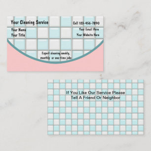 Reinigung von Visitenkarten Visitenkarte