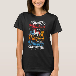 Reinigungs-Outfit-Reinigungs-Unicorn Illustration  T-Shirt