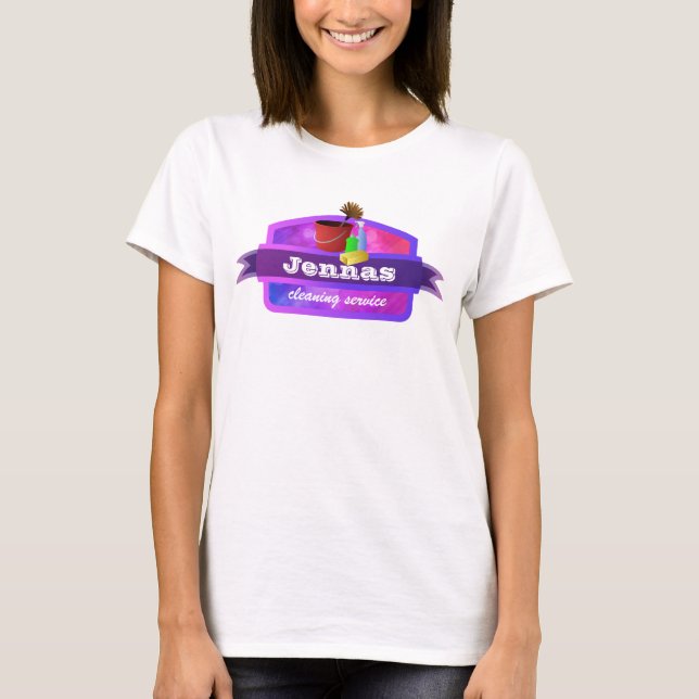Reinigungs-Service-T-Shirts T-Shirt (Vorderseite)