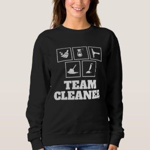 Reinigungs-Team Reinigungskräfte Reinigungsdame H Sweatshirt
