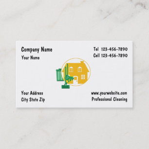 Reinigungs-Visitenkarten Visitenkarte