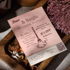 Reinigungsangebote Pinselgoldscans zur Verbindung Flyer