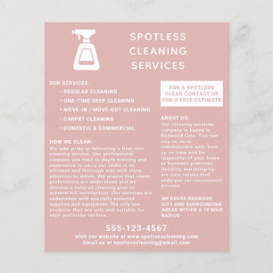 Reinigungsanstalt Spray Flasche Dusty Pink Flyer