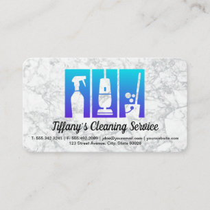 Reinigungsdienst   Classic Chores Icon Visitenkarte