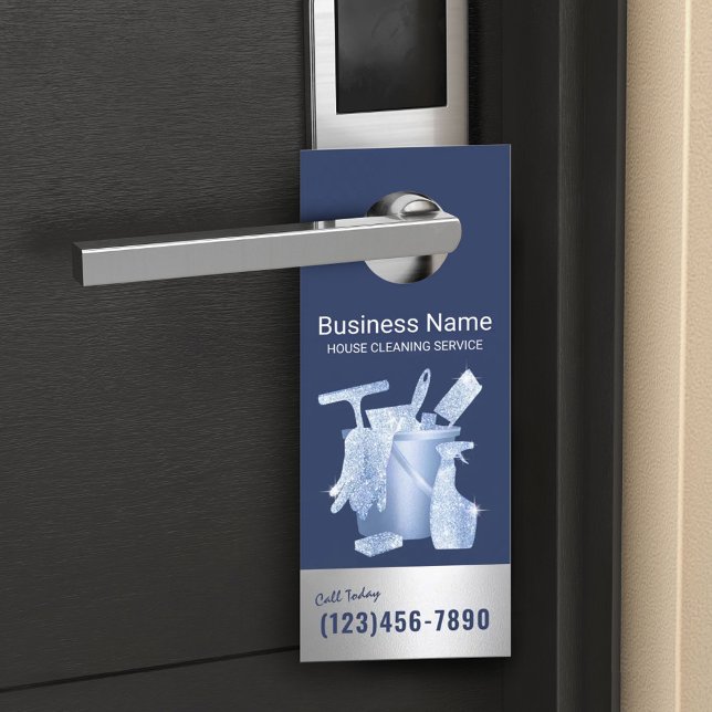 Reinigungsdienst für unterseeische Blauhäuser Türanhänger (Von Creator hochgeladen)