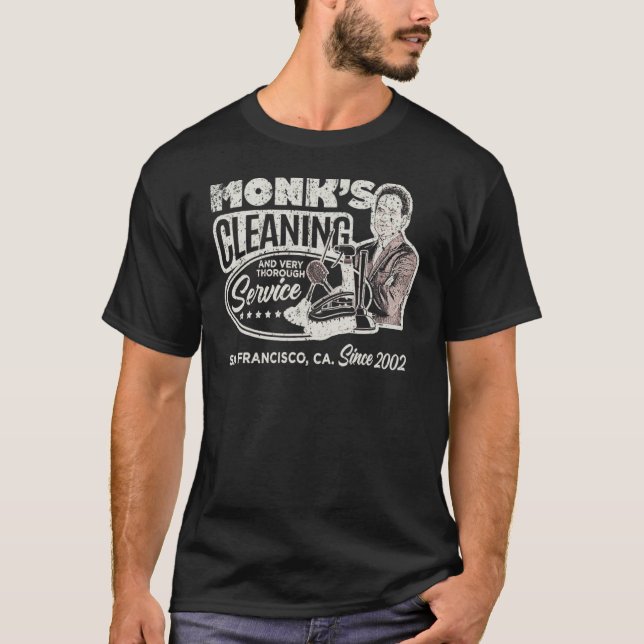 Reinigungsdienst für Vintage Mönche 1 T-Shirt (Vorderseite)