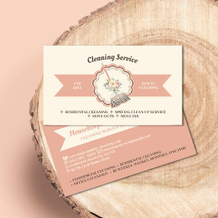 Reinigungsdienst Hausmeisterin Haushaltshilfe Visitenkarte