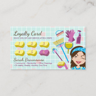 Reinigungsdienst Janitorial Lady Sale Geschenke Rabattkarte