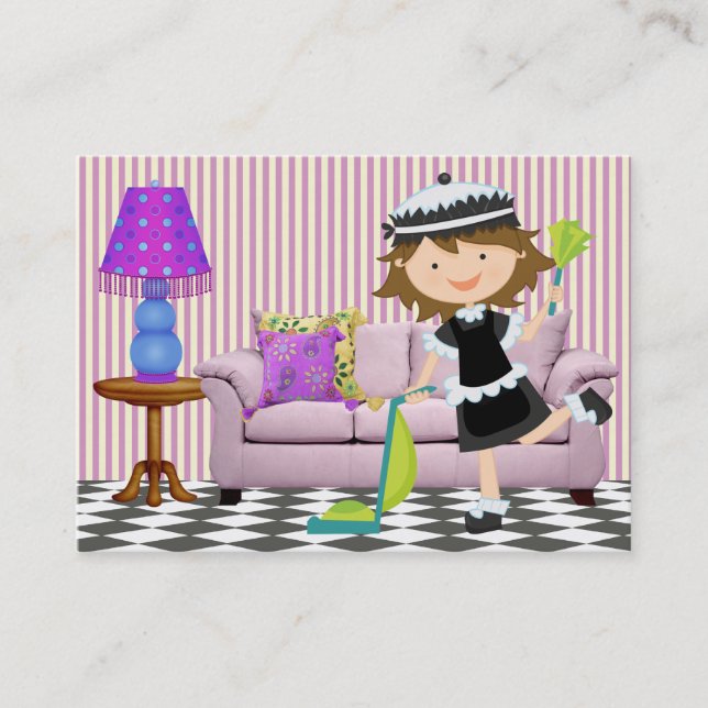 Reinigungsdienst - SRF Visitenkarte (Vorderseite)