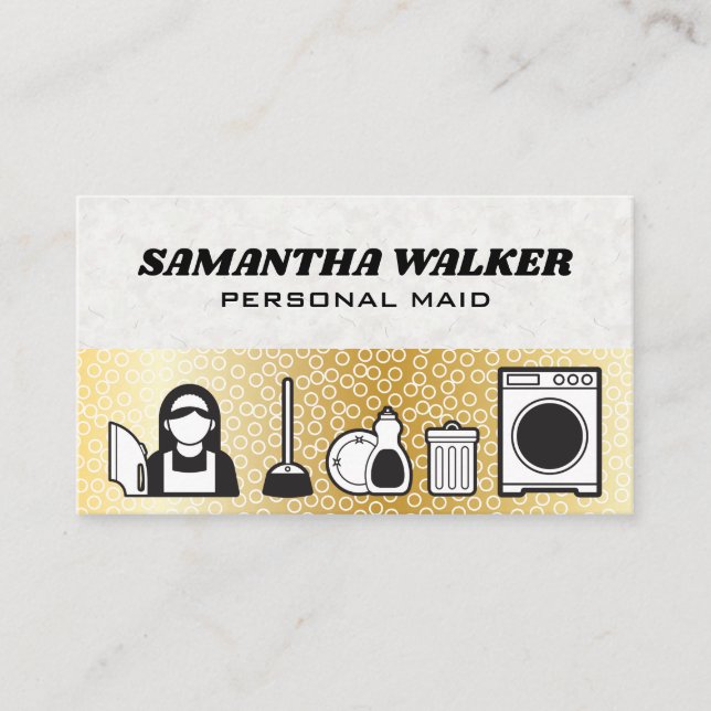 Reinigungsdienste | Blasen Visitenkarte (Vorderseite)