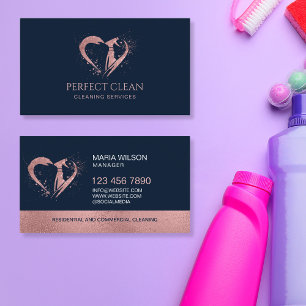 Reinigungsdienste für berufliche Haushaltshäuser Visitenkarte