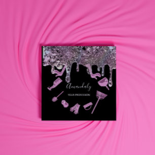 Reinigungsdienste für Haushaltshäuser - Logo-Logo Quadratische Visitenkarte