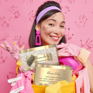 Reinigungsdienste Haushaltshaus Behaltend Gold-Gli Visitenkarte