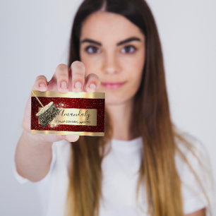 Reinigungsdienste Haushaltshaus Behaltend Gold-Gli Visitenkarte