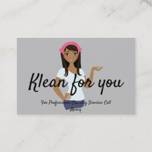 Reinigungsdienste Lichtgrauer Hintergrund Visitenkarte