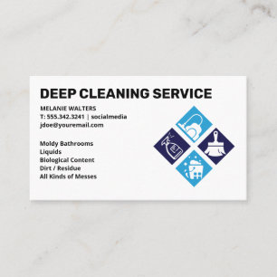 Reinigungsdienste   Maid Icons Services Visitenkarte