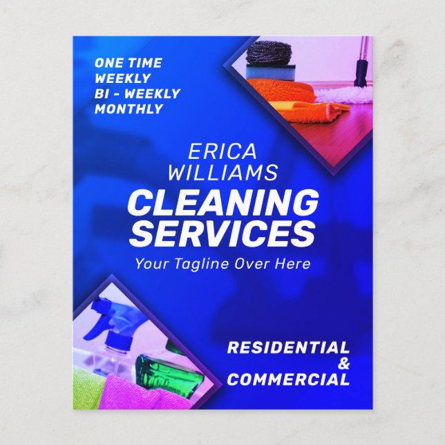 Reinigungsdienste moderner Flyer (Vorne)