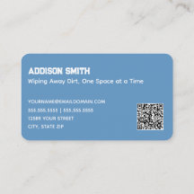 Reinigungsdienste QR Blue