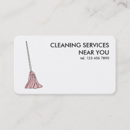 Reinigungsdienste rund um die Uhr Visitenkarte