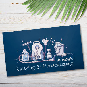 Reinigungsdienste - Wasserfarben-Design Busine Visitenkarte