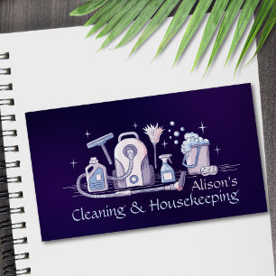 Reinigungsdienste - Wasserfarben-Design Busine Visitenkarte