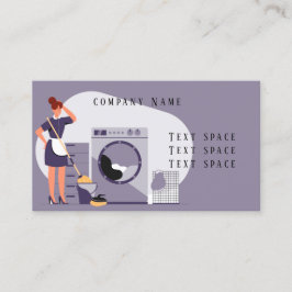 Reinigungsdienstkarte für Haushaltshilfe Visitenkarte