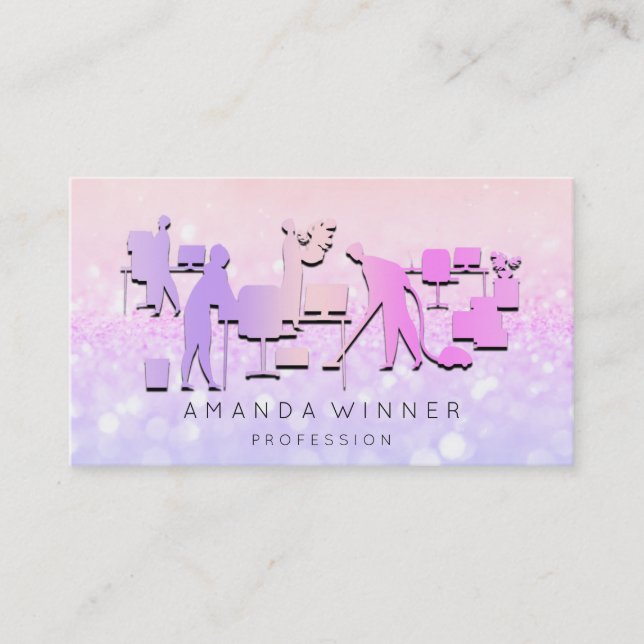 REINIGUNGSDIENSTLEISTUNGEN - ENTFERNUNG UND LAGERU TERMINKARTE (Vorderseite)