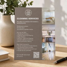 Reinigungsdienstleistungen Modernes Taupe-Foto-Log