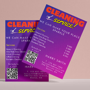 Reinigungsdienstleistungen Preis-Scan für Haushält Flyer