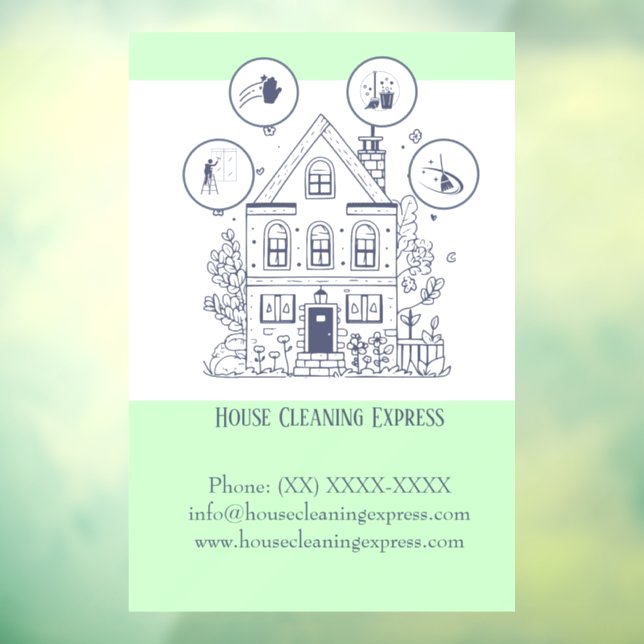 ReinigungsExpress Fensteraufkleber (Blatt 3)