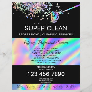 Reinigungshaus Maid Janitor Flyer