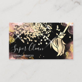Reinigungshaus Sparkling Gold Visitenkarte