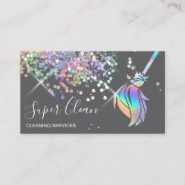 Reinigungshaus Sparkling Holograph Visitenkarte