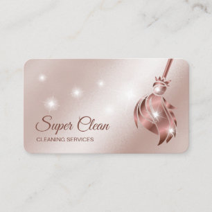 Reinigungshaus Sparkling Rose Gold Visitenkarte