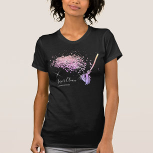 Reinigungshaus Sparkling Silver Glitzer T-Sh T-Shirt