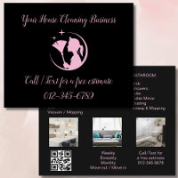 ReinigungsHouse QR Code Sparkling Business