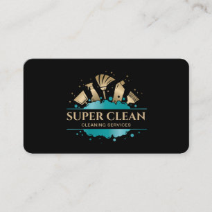 ReinigungsHouse Sparkling Gold Business Card Visitenkarte