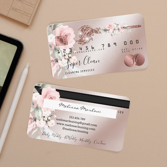 ReinigungsHouse Sparkling Kreditkarte Visitenkarte (Von Creator hochgeladen)