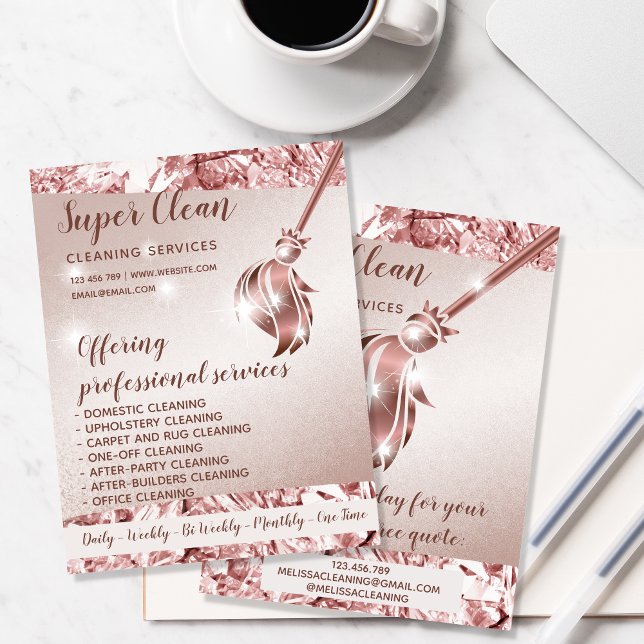 ReinigungsHouse Sparkling Rose Gold Flyer (Von Creator hochgeladen)