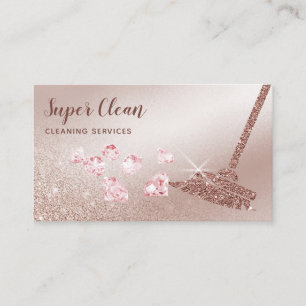 ReinigungsHouse Sparkling Rose Gold Visitenkarte